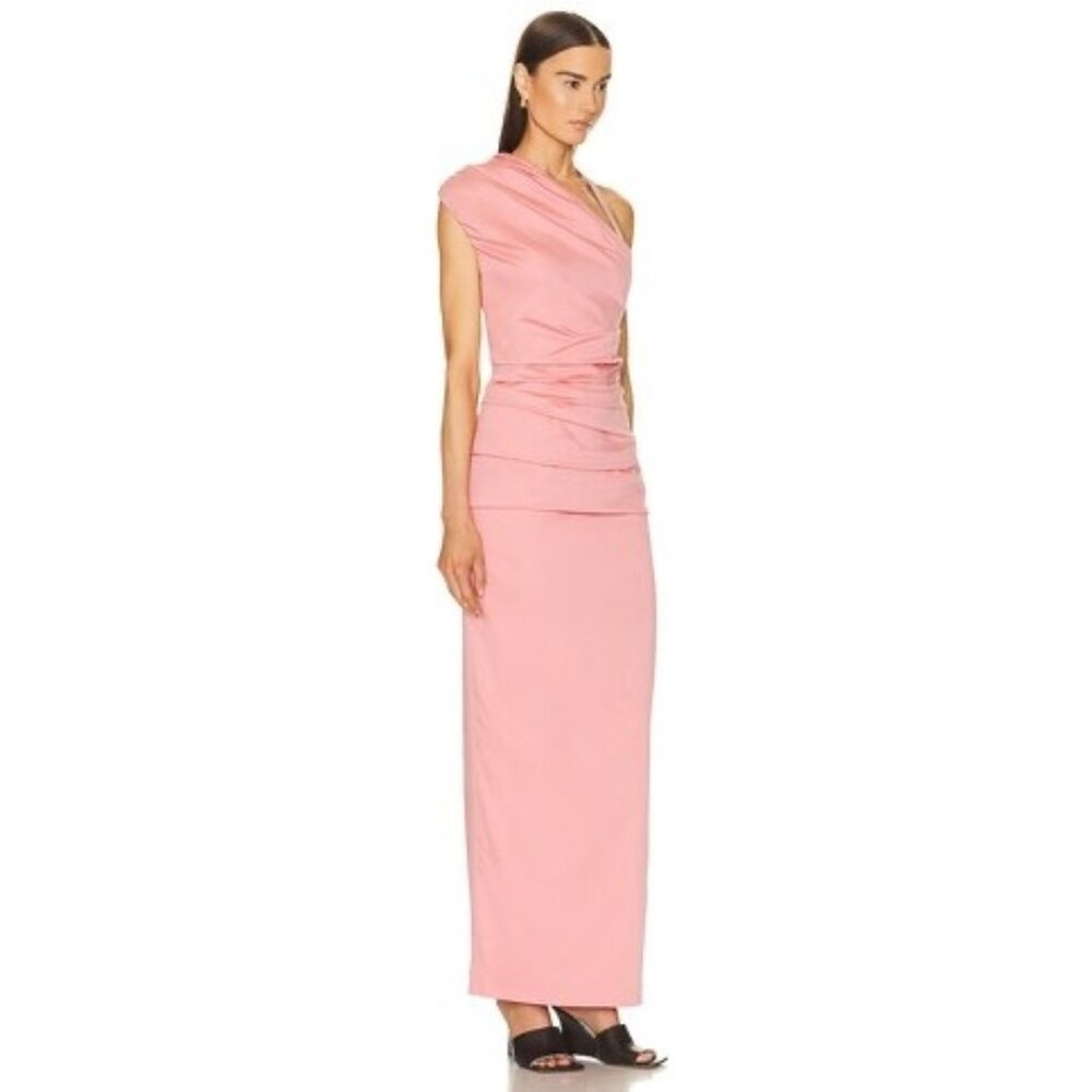 SIR. Giacomo Gathered pink long dress Gown Size 4/ L